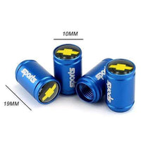 Load image into Gallery viewer, 4pcs Chevrolet Logo Tire Valve Caps - Black