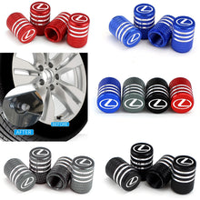 Load image into Gallery viewer, 4pcs Lexus Logo Tire Valve Caps