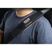 Load image into Gallery viewer, 2pcs Cadillac Logo Seat Belt Pads