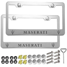 Load image into Gallery viewer, 2pcs Maserati License Plate Frames