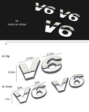 Load image into Gallery viewer, Small V6 Metal Emblem for Volkswagen