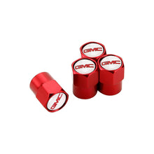 Load image into Gallery viewer, 4pcs GMS Red Logo Tire Valve Caps