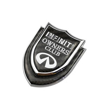 Load image into Gallery viewer, Infiniti Logo Owners Club Shield Emblem Sticker