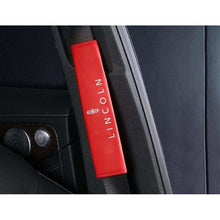 Load image into Gallery viewer, 2pcs Lincoln Logo Seat Belt Pads