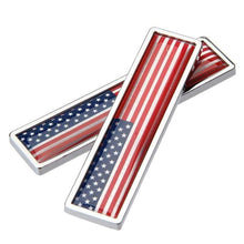 Load image into Gallery viewer, 2pcs Flag Emblem Metal Stickers
