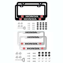 Load image into Gallery viewer, 2pcs Honda License Plate Frames with Screw Caps