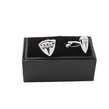 Load image into Gallery viewer, 2pcs Tesla Logo Men's Shirt Cufflinks