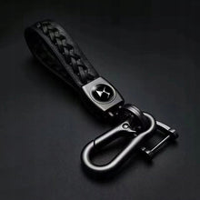 Load image into Gallery viewer, 2pcs Leather car keychain keyring key ring