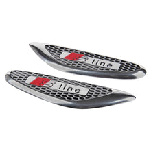 Load image into Gallery viewer, 2pcs Audi S-Line (3 Types) Fender Emblem Stickers