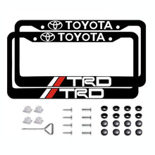Load image into Gallery viewer, 2pcs Toyota TRD License Plate Frames with Screw Caps