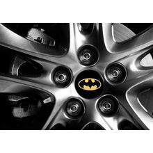 Load image into Gallery viewer, 4pcs 56.5mm Batman Logo Wheel Centre Stickers