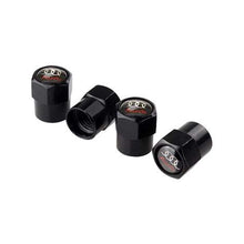 Load image into Gallery viewer, 4pcs Audi Black Background Logo Tire Valve Caps