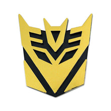 Load image into Gallery viewer, Transformer Decepticon Emblem Silver/Gold