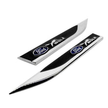 Load image into Gallery viewer, 2Pcs Ford Wolf Logo Blade Fender Emblem Sticker