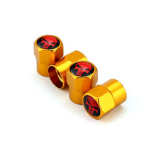 Load image into Gallery viewer, 4pcs Punisher Red Logo Tire Valve Caps