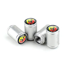 Load image into Gallery viewer, 4pcs Abarth Fiat Logo Tire Valve Caps