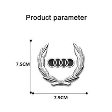 Load image into Gallery viewer, Audi Wreath Emblem Sticker