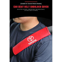 Load image into Gallery viewer, 2pcs Toyota Logo Seat Belt Pads