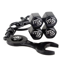 Load image into Gallery viewer, 4pcs Mazda Wheel Tire Valve Caps+Keychain