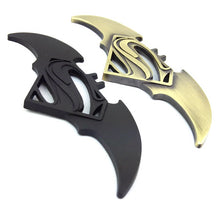 Load image into Gallery viewer, Superman Batman Silver Emblem Sticker