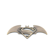 Load image into Gallery viewer, Superman Batman Silver Emblem Sticker