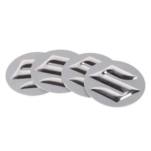 Load image into Gallery viewer, 4pcs 56mm Suzuki Logo Silver Wheel Centre Stickers