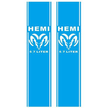 Load image into Gallery viewer, 2pcs Dodge Ram 1500 RT HEMI 5.7 Liter Truck Vinyl Decals