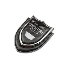 Load image into Gallery viewer, Car Cadillac Owners Club Shield Emblem Sticker