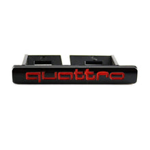 Load image into Gallery viewer, Quattro For Audi Hood Grille Emblem Black