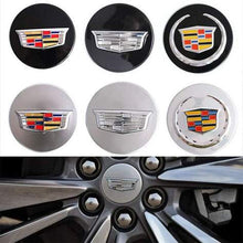 Load image into Gallery viewer, 4pcs 67mm Cadillac Logo Wheel Center Hub Caps