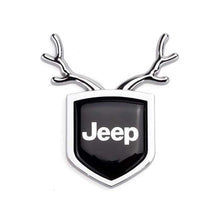 Load image into Gallery viewer, 2pcs Jeep Logo Shield Antler Emblems
