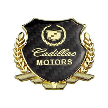 Load image into Gallery viewer, Cadillac Motors Carbon Shield Logo Emblem