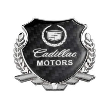 Load image into Gallery viewer, Cadillac Motors Carbon Shield Logo Emblem