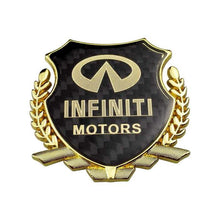 Load image into Gallery viewer, Infiniti Motors Carbon Shield Logo Emblem
