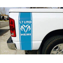Load image into Gallery viewer, 2pcs Both Sides 5.7 Liter Dodge RAM HEMI Vinyl Decal Sticker