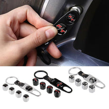 Load image into Gallery viewer, 4pcs Tire Valve Caps + Keychain For Dodge