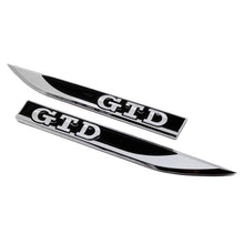 Load image into Gallery viewer, 2pcs Volkswagen GTD Fender Emblem Stickers