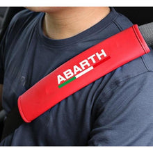 Load image into Gallery viewer, 2pcs FIAT Abarth Logo Seat Belt Pads