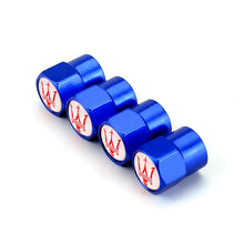 Load image into Gallery viewer, 4pcs Maserati Red Logo Tire Valve Caps