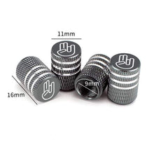Load image into Gallery viewer, 4pcs Hand Symbol Logo Tire Valve Caps
