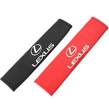 Load image into Gallery viewer, 2pcs Lexus Logo Seat Belt Pads