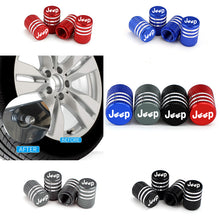 Load image into Gallery viewer, 4pcs Jeep Fingers Logo Tire Valve Caps