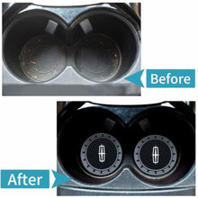 Load image into Gallery viewer, 2pcs Lincoln Logo Auto Cup Holder Mats