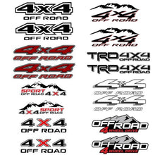 Load image into Gallery viewer, 2pcs 4x4 Off Road Vinyl Stickers
