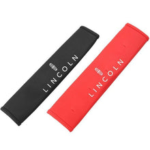 Load image into Gallery viewer, 2pcs Lincoln Logo Seat Belt Pads