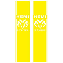 Load image into Gallery viewer, 2pcs Dodge Ram 1500 RT HEMI 5.7 Liter Truck Vinyl Decals