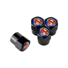Load image into Gallery viewer, 4pcs Superman Logo Tire Valve Caps