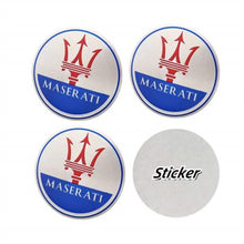 Load image into Gallery viewer, 4pcs 56,5mm Maserati Logo Wheel Center Stickers