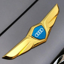 Load image into Gallery viewer, Audi Logo Wings Decal Emblem Sticker