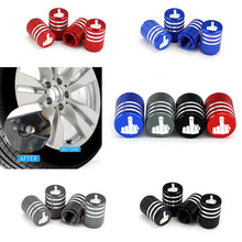 Load image into Gallery viewer, 4pcs Fuck Symbol Logo Tire Valve Caps